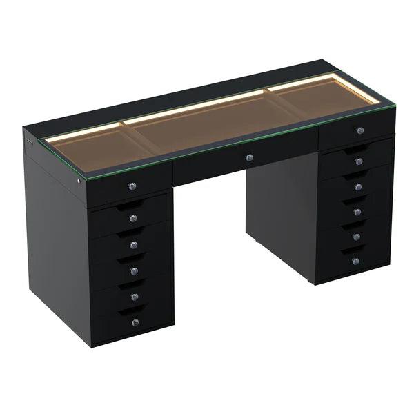 Eva Vanity Desk - 13 Storage Drawers