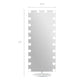 Marilyn Hollywood Vanity Mirror - Full Length Vanity Mirror with Swivel 180º Rotation Stand