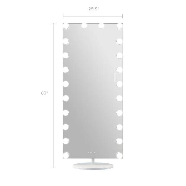 Marilyn Hollywood Vanity Mirror - Full Length Vanity Mirror with Swivel 180º Rotation Stand