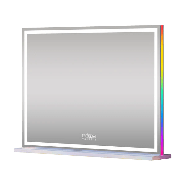 Luxury Hollywood Glow Vanity Mirror with RGB & Bluetooth Speaker