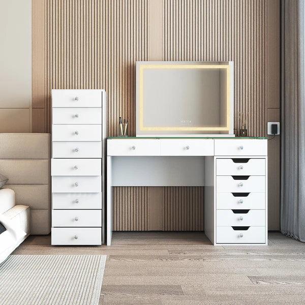 9-Drawer Makeup Vanity Storage Unit