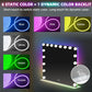Eva-RGB Vanity Desk & Hollywood Glow Mirror