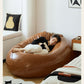 Little Four Reclining Ins Leather Creative Bean Bag Sofa