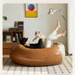 Little Four Reclining Ins Leather Creative Bean Bag Sofa