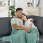 Jocisland 85" Oversized L-Shaped Sleeper Sofa Bed with Pull-Out & Storage Seat