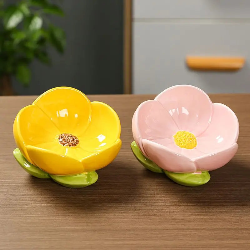 Tulip Flowers Home Entrance Decoration Storage Ceramics