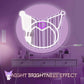 Purple Decor Mirror Neon Adjustable Decor For Room