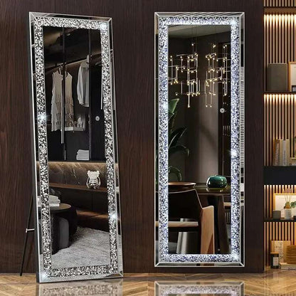 Full-Length with Lights and Crystal Crush Diamond.