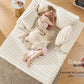 53" Off-White Upholstered Chaise Lounge Sleeper with Pillows & Armrests
