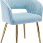 Velvet Chair Accent Armchair Upholstered Modern Tufted Chairs with Gold
