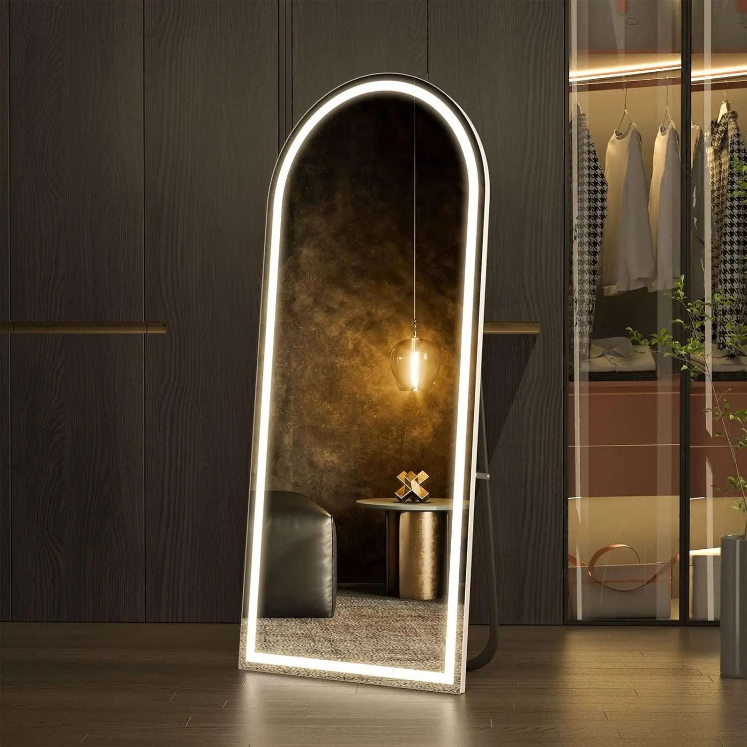 Full Length Mirror with LED Lights, LED Floor Mirror