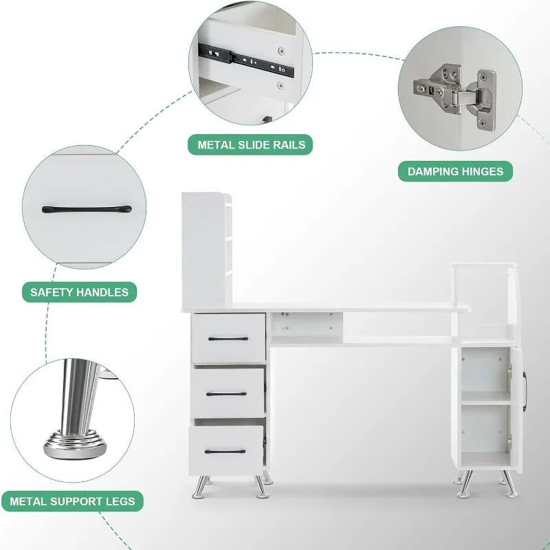 Nail Salon, Makeup Stand, Nail Salon Workstation.