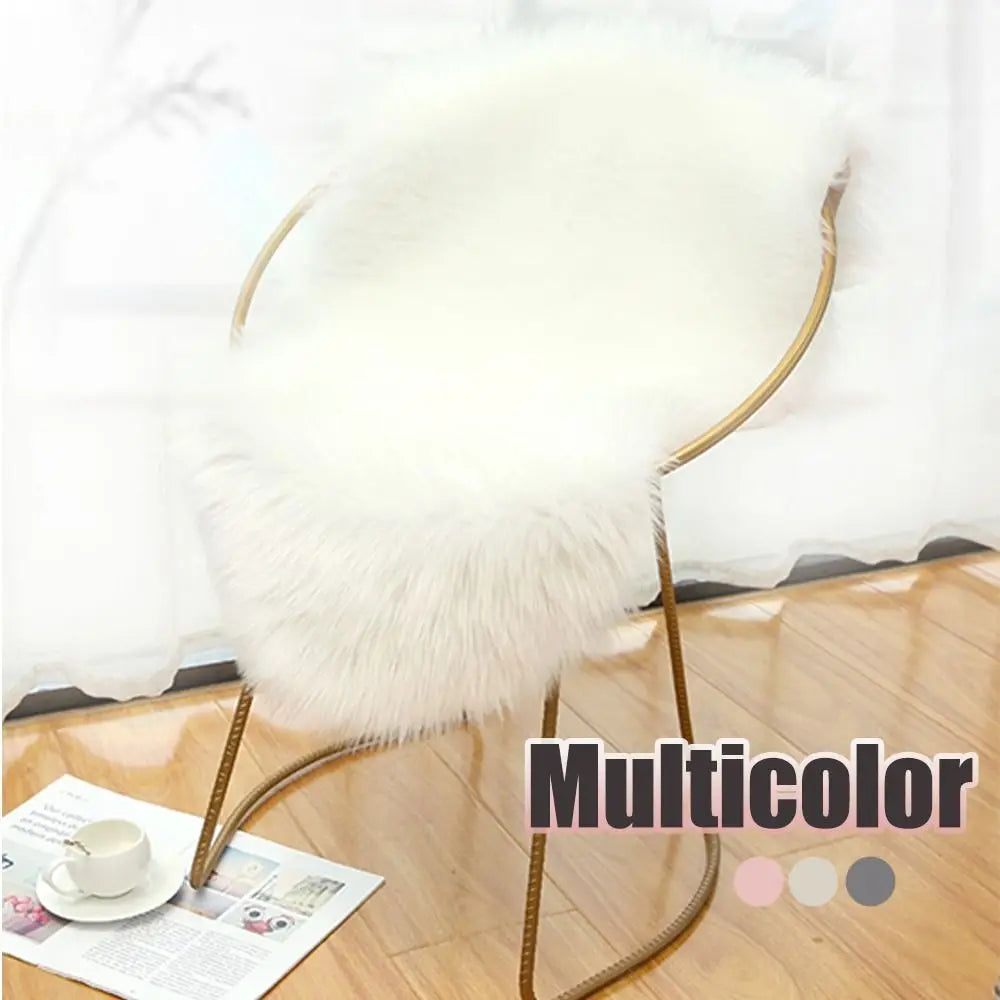 Soft Sheepskin Bedroom Carpet White Rugs Bed  Room