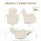 118" U-Shaped Modular Sofa with Ottoman & Foldable Side Table, Brown