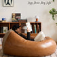 Little Four Reclining Ins Leather Creative Bean Bag Sofa