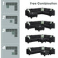 Modern Large U-Shaped 7-Seat Fabric Sectional Sofa with Movable Ottoman
