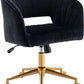 Velvet Chair Accent Armchair Upholstered Modern Tufted Chairs with Gold