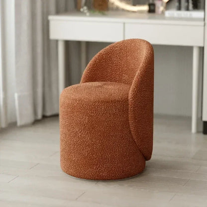 Minimalist Makeup Stool Solid Wood Round French Light Luxury