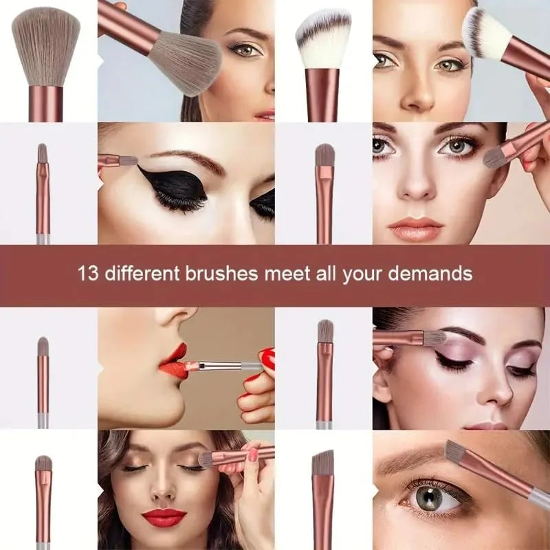 13 PCS Makeup Brushes Set