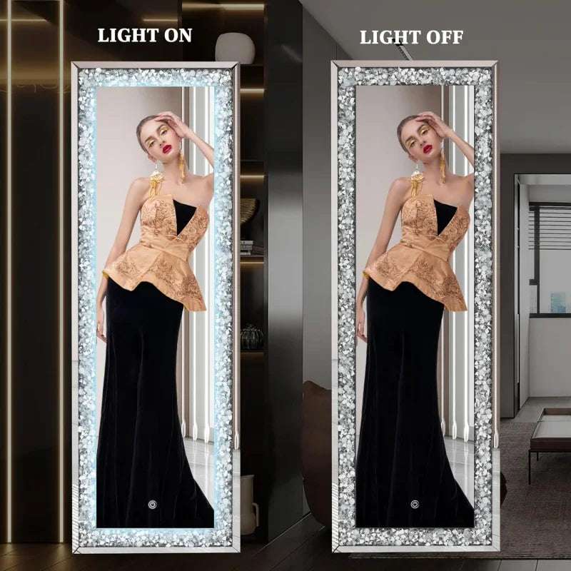 Full-Length with Lights and Crystal Crush Diamond.