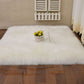 Soft Sheepskin Bedroom Carpet White Rugs Bed  Room