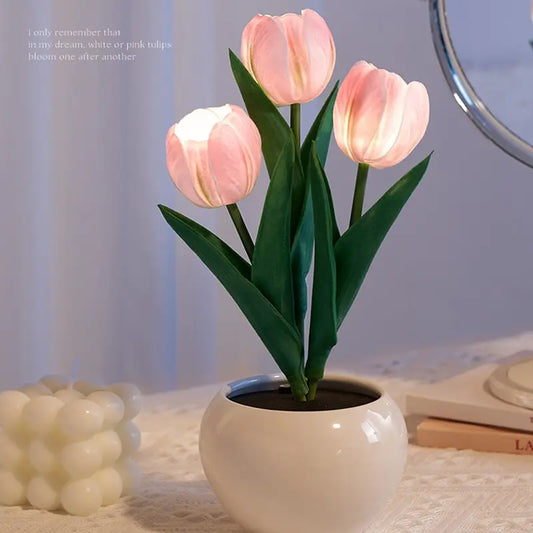 Tulip Table Lamp LED Lamp Simulation Flower