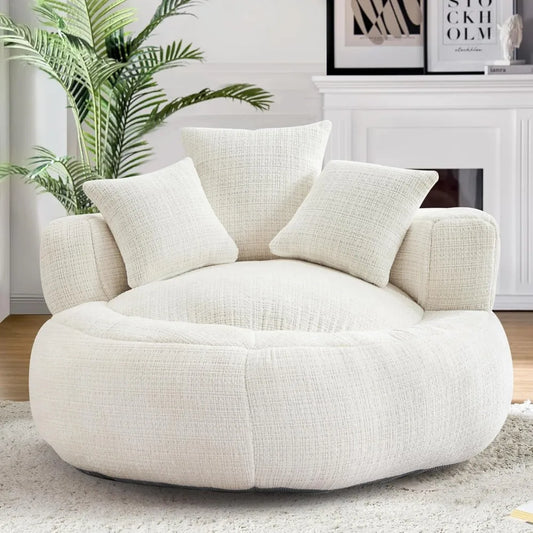 Large Oversized Bean Bag Sofa for Adults with Pillows & Foam Filling