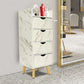 Station Organizer Equipment with 2 Hair Dryer Holders and 4 Drawers for Spa