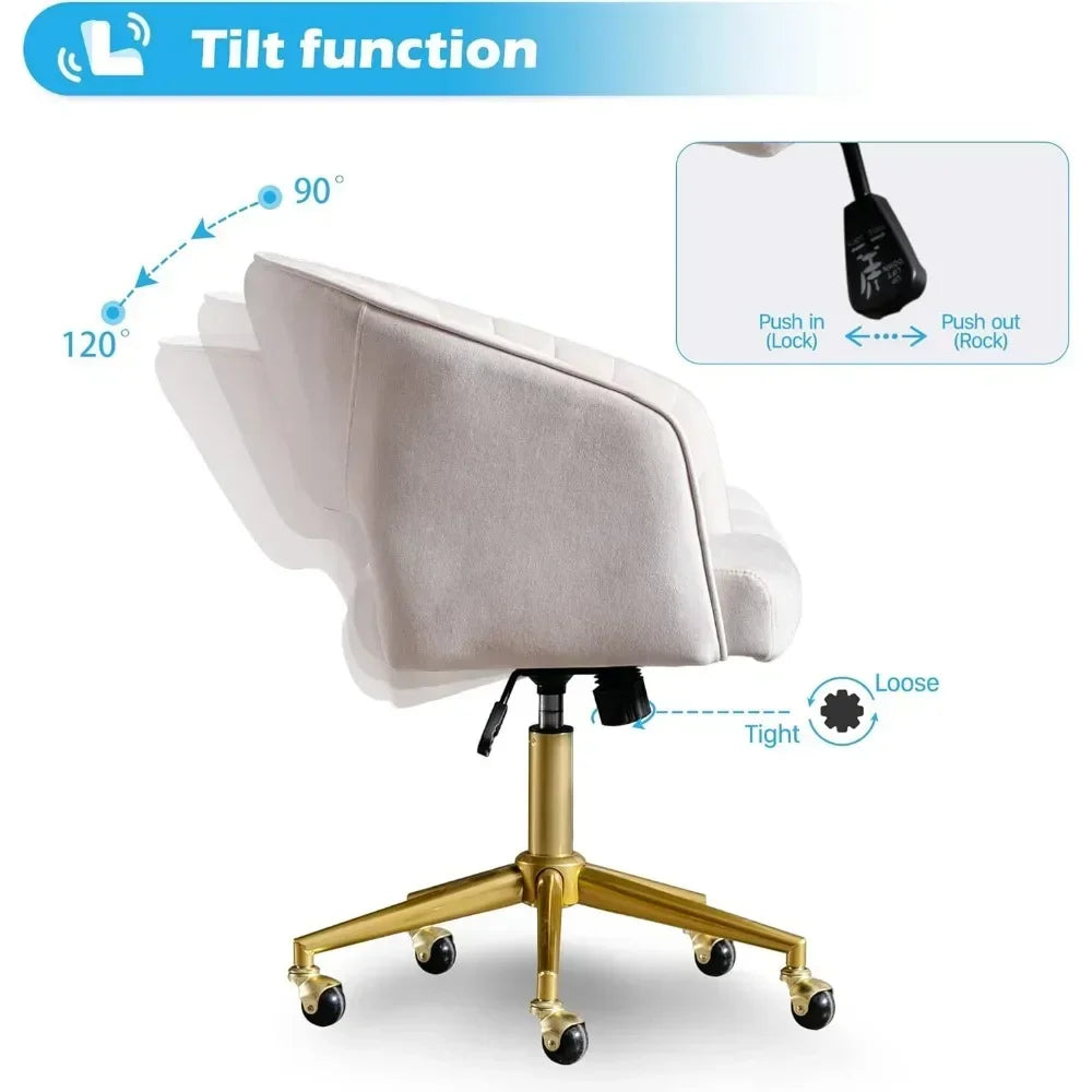 Velvet Chair Accent Armchair Upholstered Modern Tufted Chairs with Gold