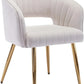 Velvet Chair Accent Armchair Upholstered Modern Tufted Chairs with Gold
