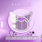 Purple Decor Mirror Neon Adjustable Decor For Room