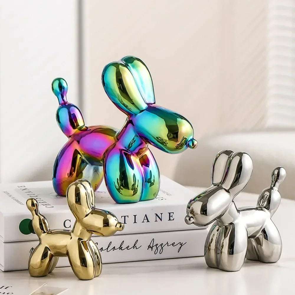 Creative Balloon Ceramic Ornament Sculpture Figurine Statue Decoration Gift