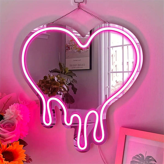 LED Heart Neon Sign Light for room