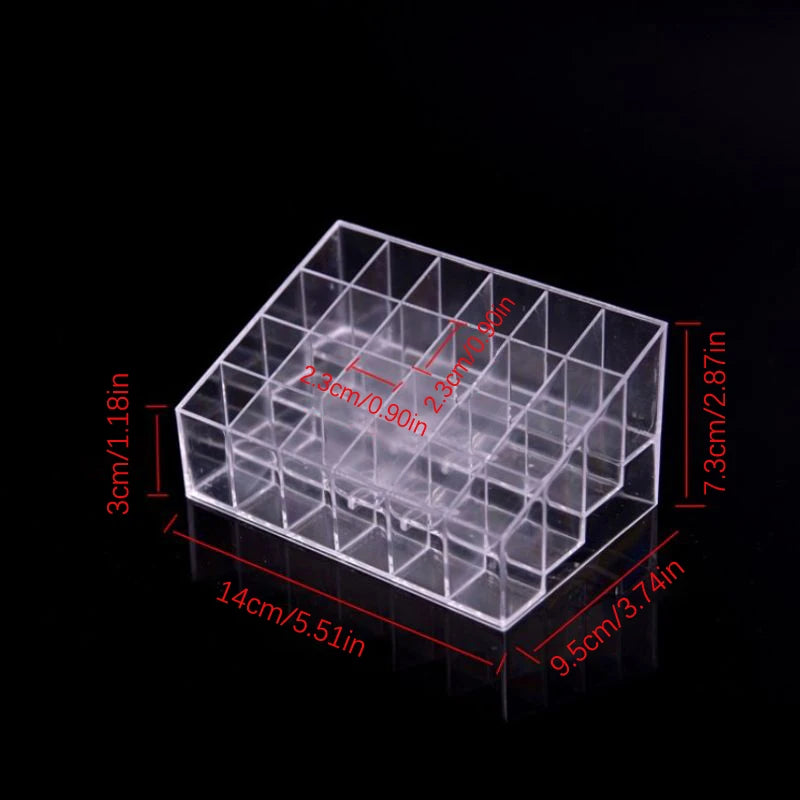 Stand Makeup Lip Gloss Holder Transparent Cosmetic Storage