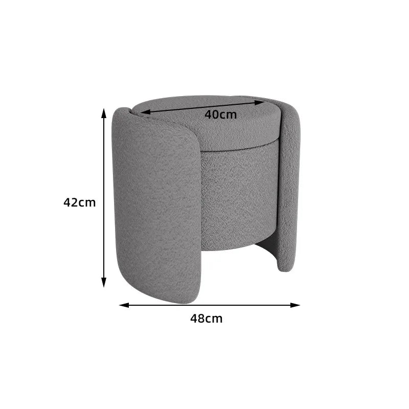 Chair Makeup Simple Storage Round