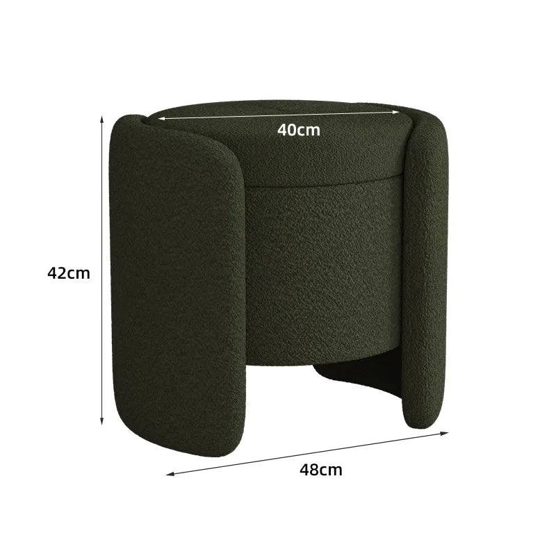 Chair Makeup Simple Storage Round
