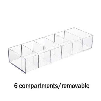 Clear Acrylic Makeup Jewelry and Cosmetic Storage Box for Vanity
