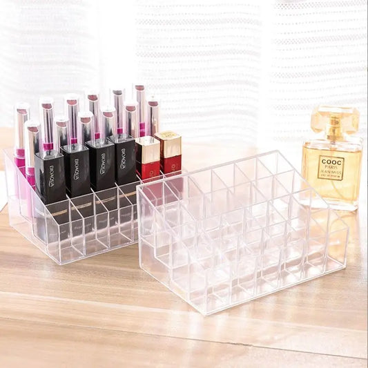 Stand Makeup Lip Gloss Holder Transparent Cosmetic Storage