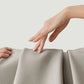 Beige Designer Dining Chairs with Gold Legs & Floor Protectors