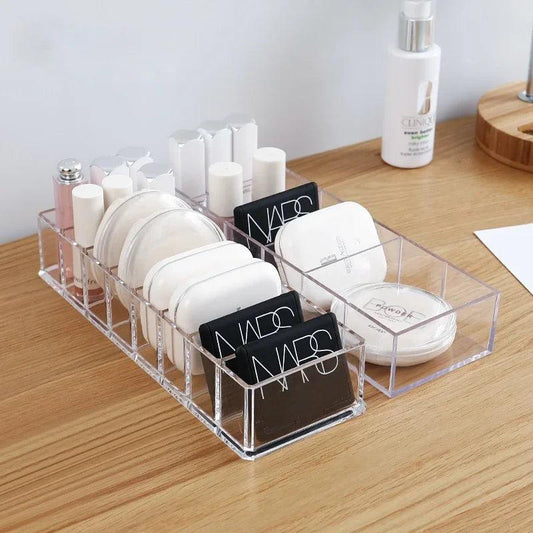 Clear Acrylic Makeup Jewelry and Cosmetic Storage Box for Vanity