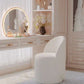 Minimalist Makeup Stool Solid Wood Round French Light Luxury