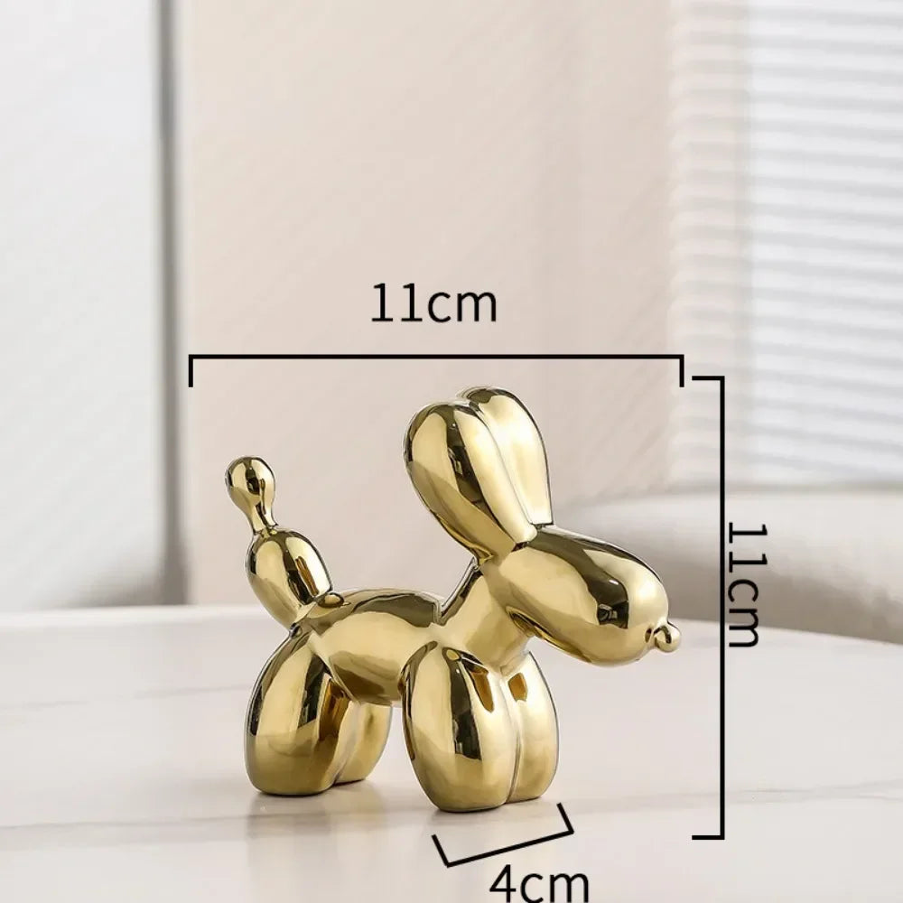 Creative Balloon Ceramic Ornament Sculpture Figurine Statue Decoration Gift