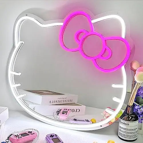 Mirror Neon USB Dimmable LED for Bedroom Room Decor