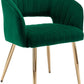 Velvet Chair Accent Armchair Upholstered Modern Tufted Chairs with Gold