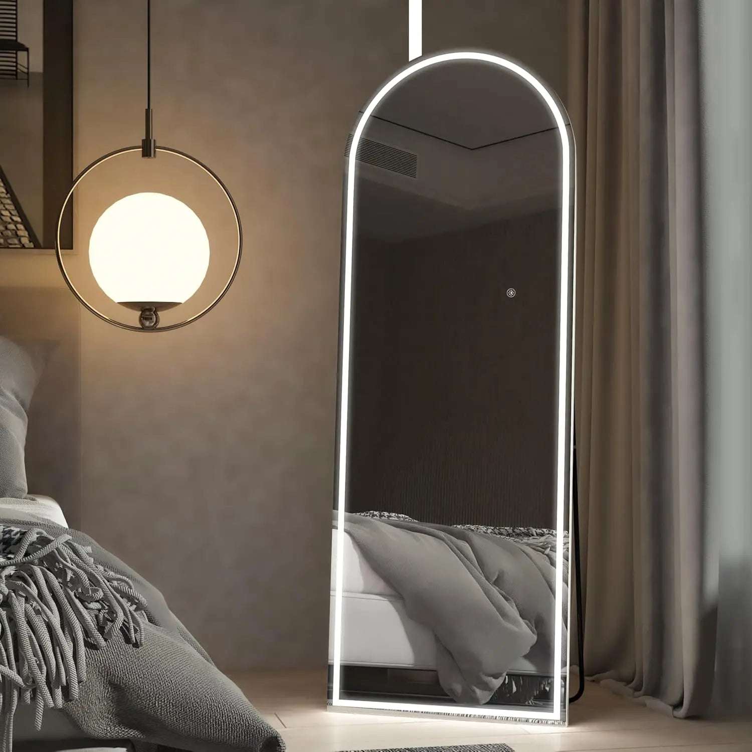 Full Length Mirror with LED Lights, LED Floor Mirror