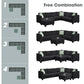 Modern Large U-Shaped 7-Seat Fabric Sectional Sofa with Movable Ottoman