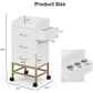 Beauty Salon Storage Trolley Cart,Salon Styling Station Cabinet.