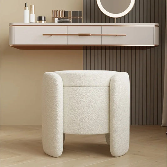 Chair Makeup Simple Storage Round