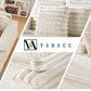53" Off-White Upholstered Chaise Lounge Sleeper with Pillows & Armrests