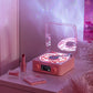 Speaker Wireless Bluetooth Vinyl Record Player Stereo Sound RGB Projection Lamp Effect